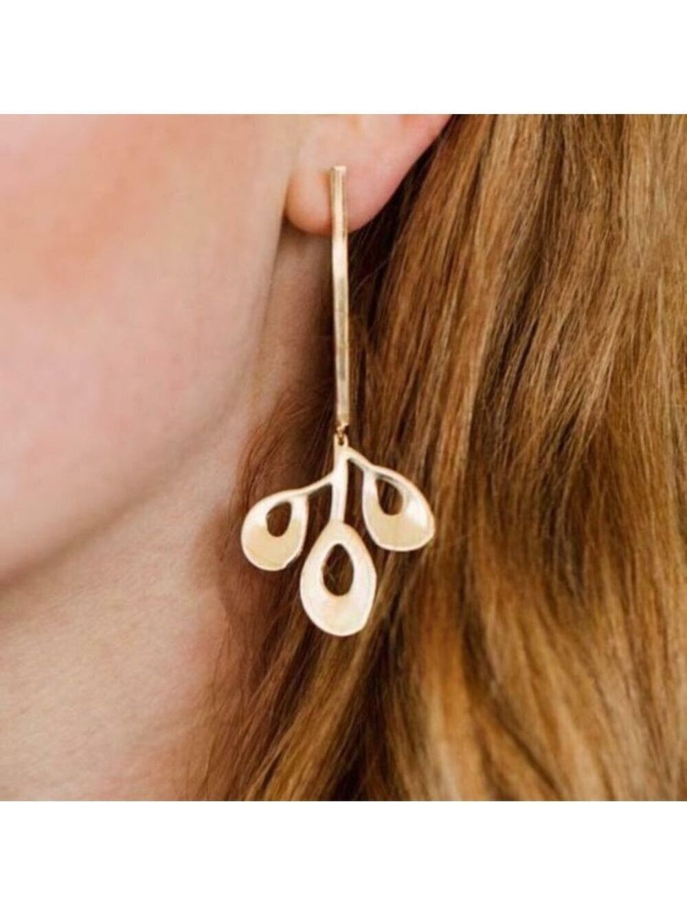 Holly Earrings Plated in 14k Gold or Rhodium